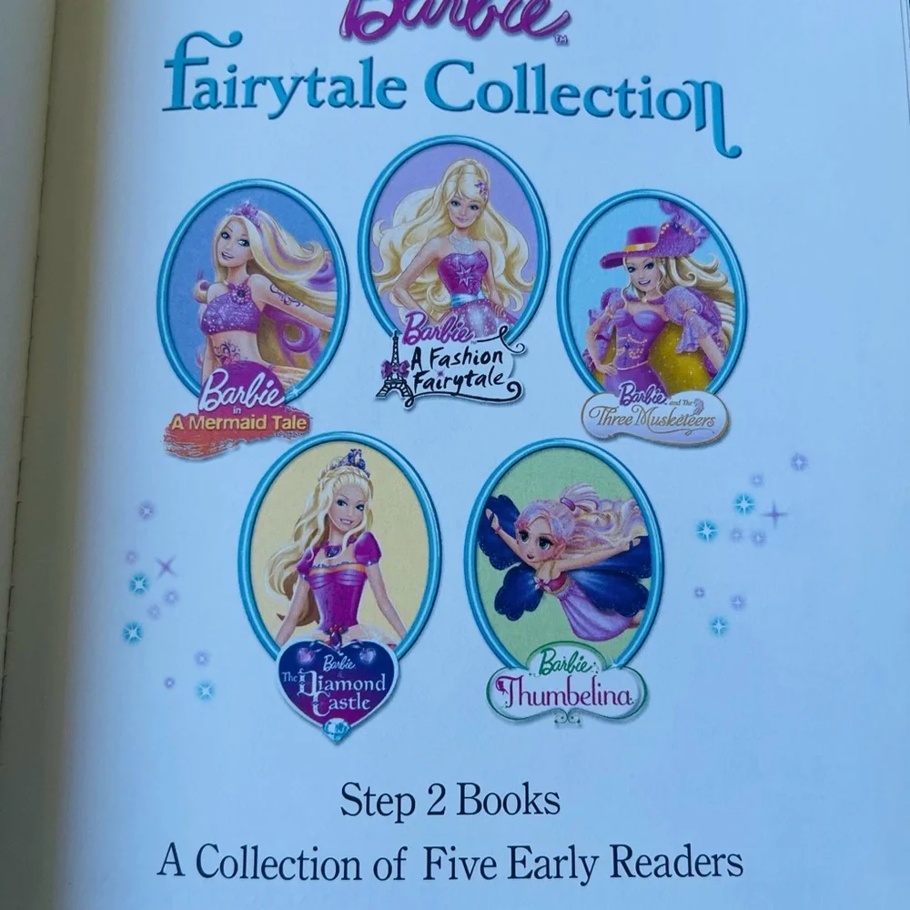 Barbie Fairytale Collection Step Into Reading 5 Story Book Collection